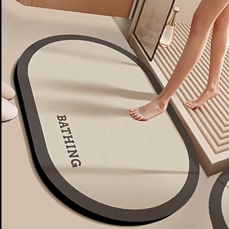 卫生间地垫浴室防滑吸水厕所强门口洗手间硅藻泥速干脚垫地毯卫浴