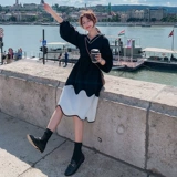 Ретро толстовка, корсет, осеннее платье, на шнурках, по фигуре, 20 года