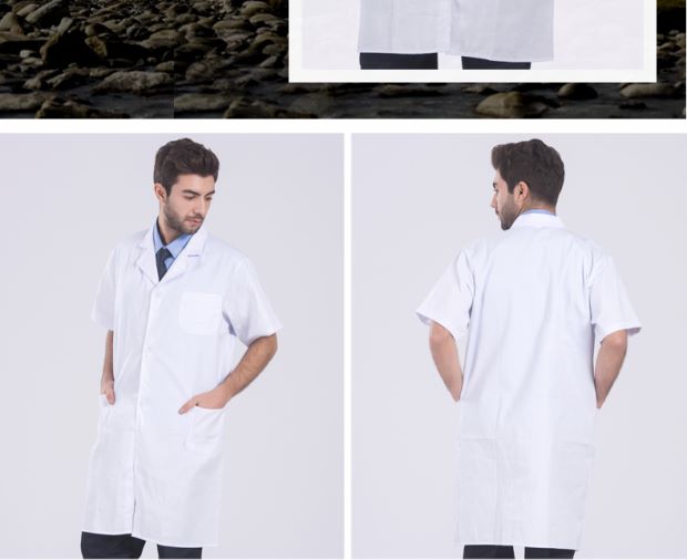 Thêm phân bón, áo khoác trắng XL, áo cách ly, áo khoác trắng, áo liền quần 200 kg - 300 kg, áo dài tay nữ, mùa thu đông quần áo nam hàng hiệu