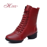 红莉人 Демисезонные танцующие ботинки, из натуральной кожи, мягкая подошва