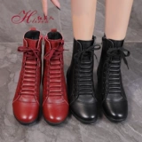 红莉人 Демисезонные танцующие ботинки, из натуральной кожи, мягкая подошва