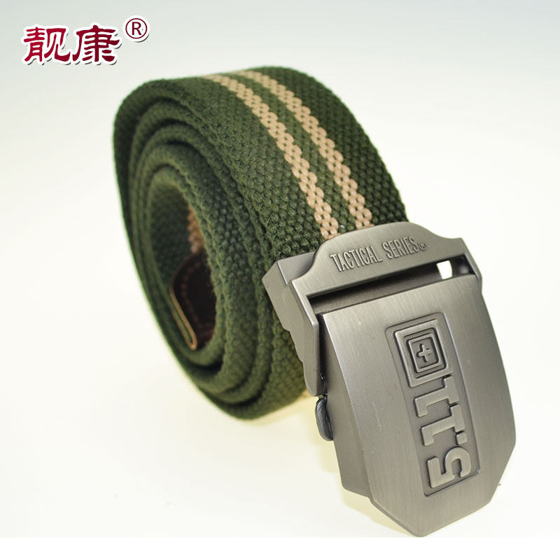 Canvas military belt Tactical belt Unisex pin buckle belt Casual braided tactical braided outer belt