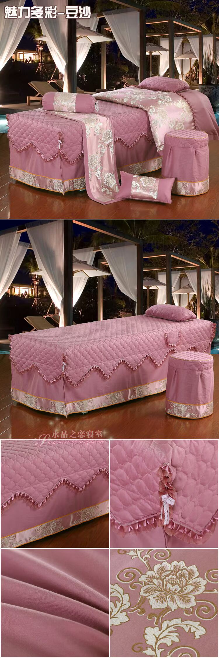 Tinh khiết bông đẹp bedspread denim bedspread vẻ đẹp giường massage thẩm mỹ viện đặt bedspread bedspread bảng vẻ đẹp massage - Trang bị tấm giá khăn trải giường spa