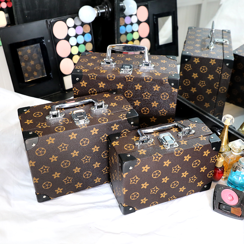 New cosmetic box high-end large-capacity travel storage box portable simple portable professional hard cosmetic bag for men and women