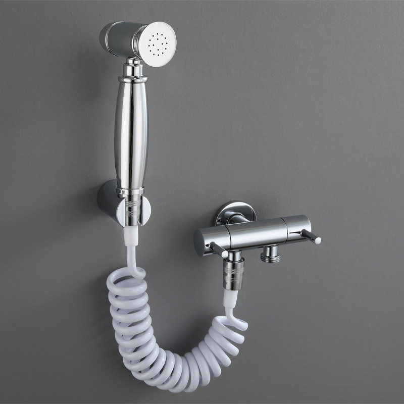 Full Copper Booster Waster Shower Nozzle Make-up Room Toilet High Pressure Spray Guns Flush Water Gun Taps Wash Bathroom