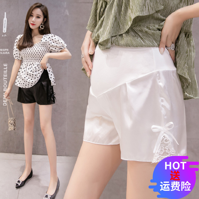 Pregnant Woman Inner Hitch Pants Summer Thin pants Outside Wearing Shorts Female Charlace Anti Walking Light Safety Pants Pregnant Women Pants Summer Dress