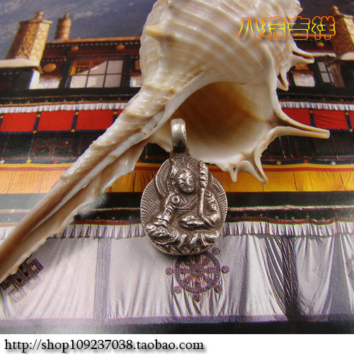 Nepal 925 sterling silver handmade sterling silver Padmasambhava Buddha statue pendant pendant amulet