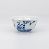 Lushui Shanfang Taiwan Yinqiao Mountain House Thin Tone Blue and Flower Old Sanyou Kuikou Cup Yinqiao Early Antique Cup