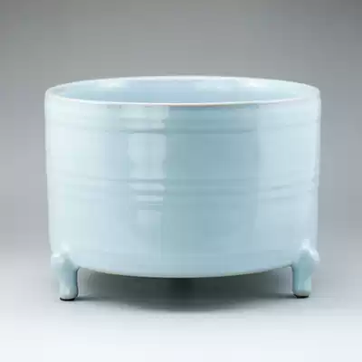 Lushuishanfang Ruzhou Ru Kiln imitation of Northern Song Dynasty Ruyao Tianqing Xuanqian pattern antique pieces