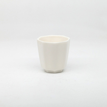 Lusshuishanfang old tea utenties in the 1980s Dehua kiln teeth white glaze eight-sided cup