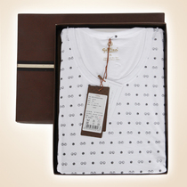 Kinley to thin autumn clothes and autumn pants Modale mens thin underwear suit glued slim cotton autumn clothes pants winter