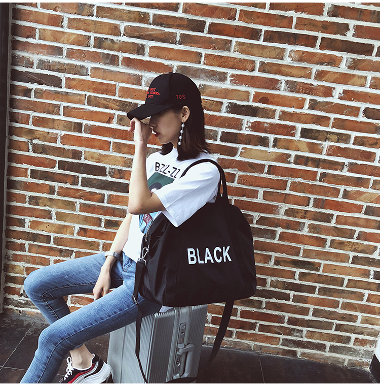 Túi du lịch đường dài túi xách nữ Hàn Quốc phiên bản của vai túi du lịch nội trú bag đơn giản túi duffel túi thể dục thủy triều balo du lịch nam