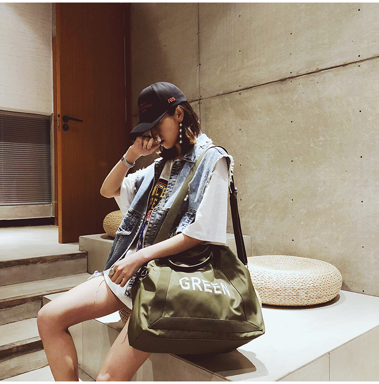 Túi du lịch đường dài túi xách nữ Hàn Quốc phiên bản của vai túi du lịch nội trú bag đơn giản túi duffel túi thể dục thủy triều balo du lịch nam