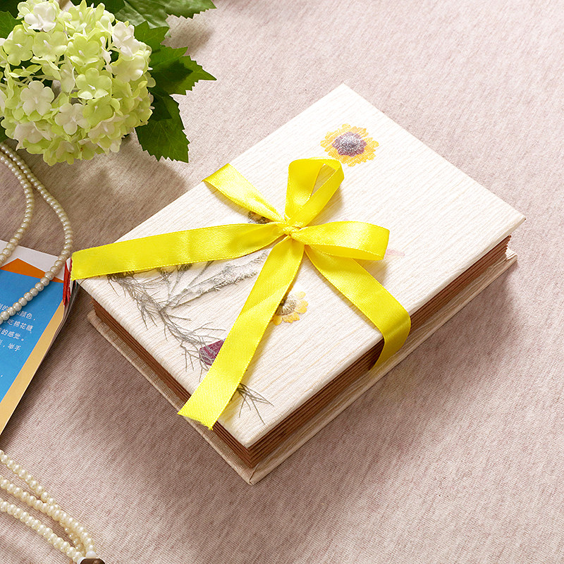 Diy Creative Personality Handmade Notebook Couple DIY Photo Album Creative Real Flowers Handmade Photo Collection