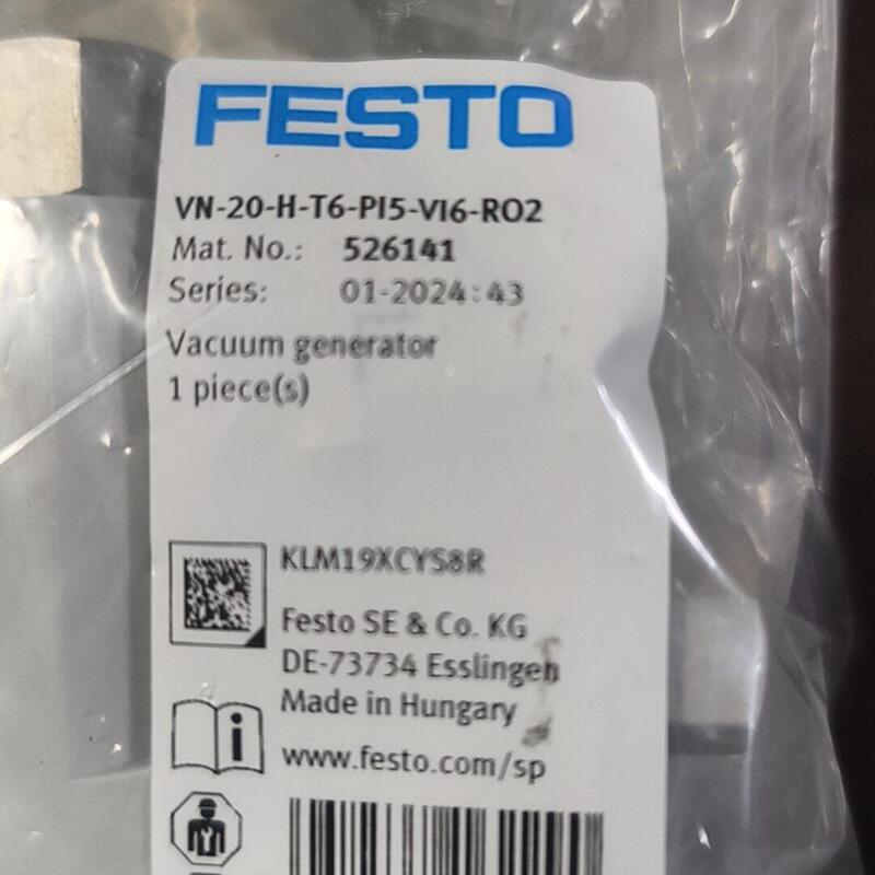 Negotiable Price for Festo Vacuum Generator Vn-20-H-T6-Pi5-Vi6-