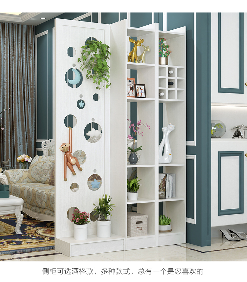 Màn hình hiện đại vách ngăn phòng khách di động thời trang đơn giản thời trang ngồi màn hình Trung Quốc phong cách đơn giản hiên nhà đa chức năng lưu trữ khung màn hình - Màn hình / Cửa sổ bình phong giá rẻ