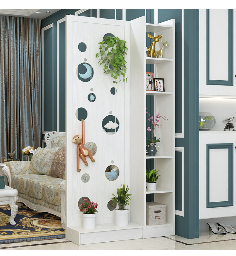 Màn hình hiện đại vách ngăn phòng khách di động thời trang đơn giản thời trang ngồi màn hình Trung Quốc phong cách đơn giản hiên nhà đa chức năng lưu trữ khung màn hình - Màn hình / Cửa sổ bình phong giá rẻ