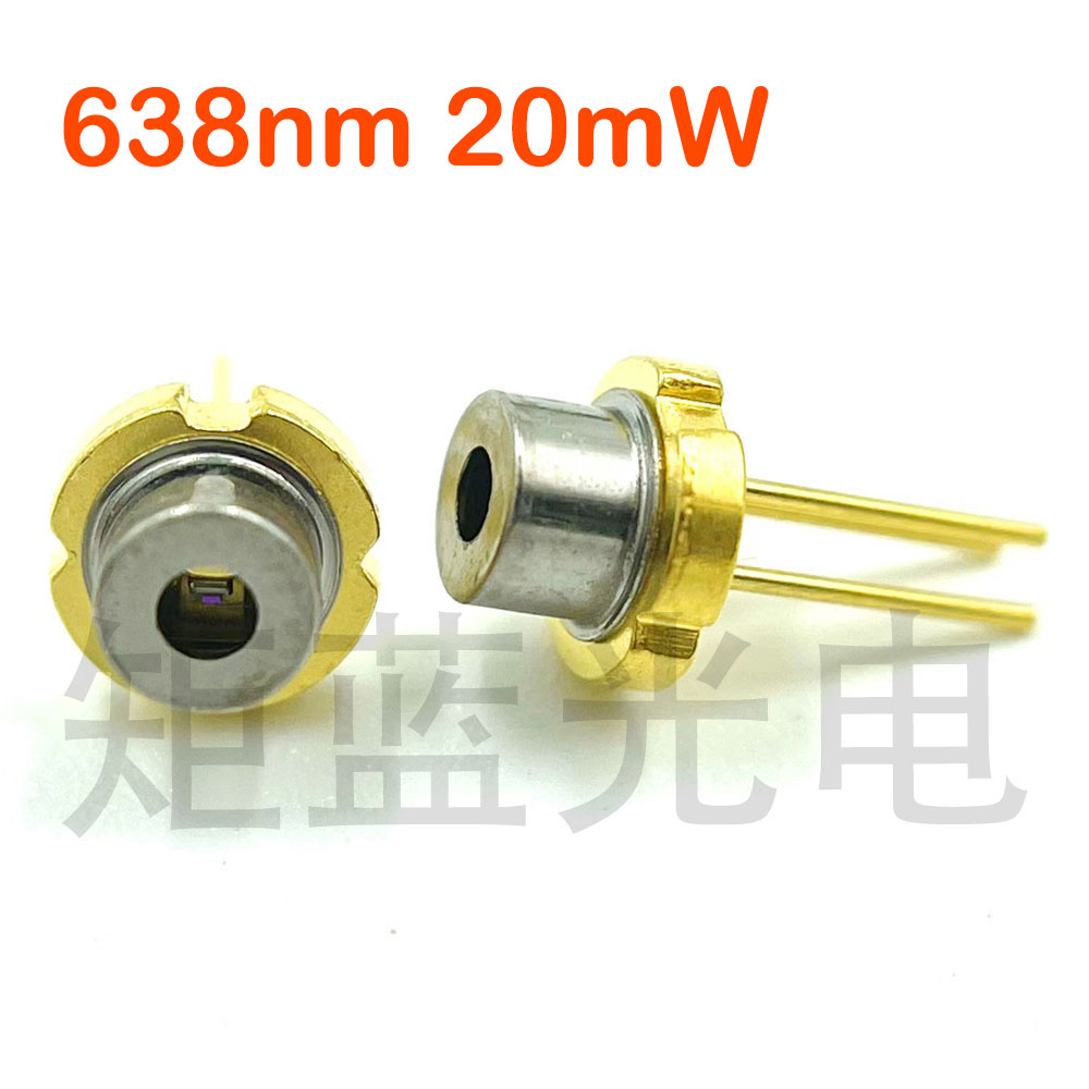Description Picture 3 of item3PCS New Orange-Red Single-Mode 635nm 638nm 20mW Laser Diode Housing Positive