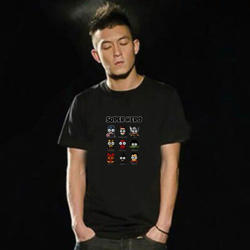 Hangshi Yuyuan New Day Tide Short Sleeve T-shirt Men Xiaoxiang Harbor FengPort Animation Student Trend Half-sleeve T-shirt