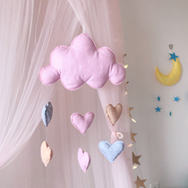 ins handmade cloud moon hanging decoration room dormitory wall decoration pendant shooting props hanging decoration creative