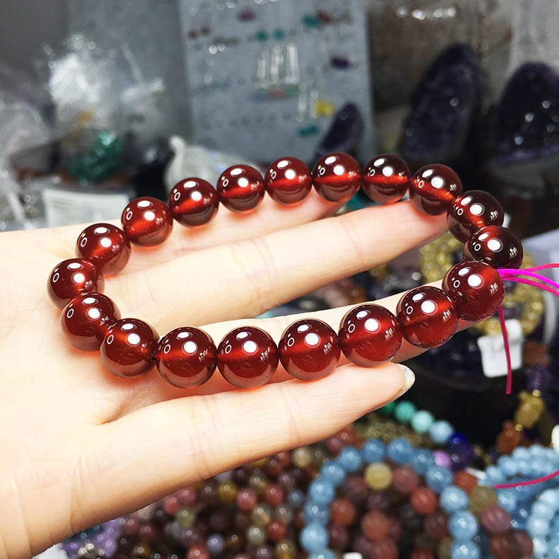 Pha lê xám khối xanh trăng bột màu tím vàng trắng pha lê garnet siêu bảy vàng dâu vòng đeo tay vòng cổ mua vòng pandora