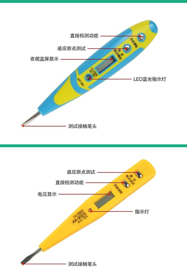 Electroscope socket kiểm tra pha phát hiện ổ cắm phát hiện rò rỉ ổ cắm công cụ kiểm tra cắm điện - Thiết bị & dụng cụ đồng hồ đo áp suất nhớt