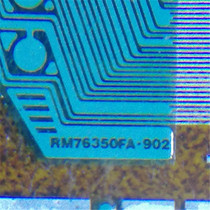 RM76350FA-902 prototype number COF TAB liquid crystal driving IC a shooting spot can be shot straight