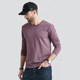 Modal ice silk cotton 2024 spring round neck bottoming shirt trendy inner top thin men's long-sleeved T-shirt