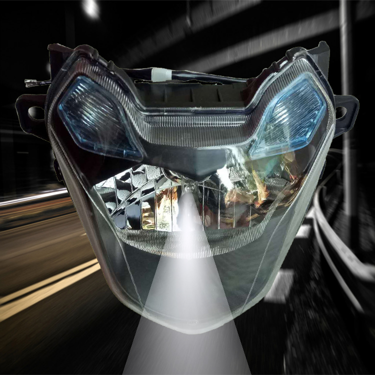 Applicable to five-copy Puma Shadow wh150-3 Locomotive Parts X150 Headlight Assembly Guide Cover Head Cover Glass Lampshade