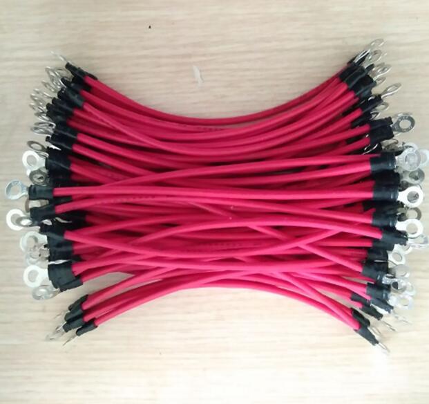 Electric vehicle Electric vehicle 4 square battery connection line National standard oxygen-free copper cable aperture 6 2mm