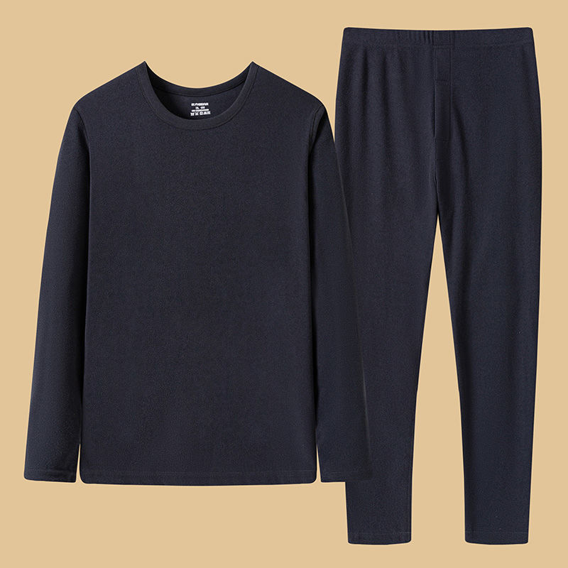Autumn and Winter Men's High-End Thermal Underwear Set, Double-Sided German Velvet, Round Neck, Thickened, Cold-Proof, Long Johns, Plus Size Autumn and Winter Men's High-End Thermal Underwear Set, Double-Sided German Velvet, Round Neck, Thickened, Cold-Proof, Long Johns, Plus Size