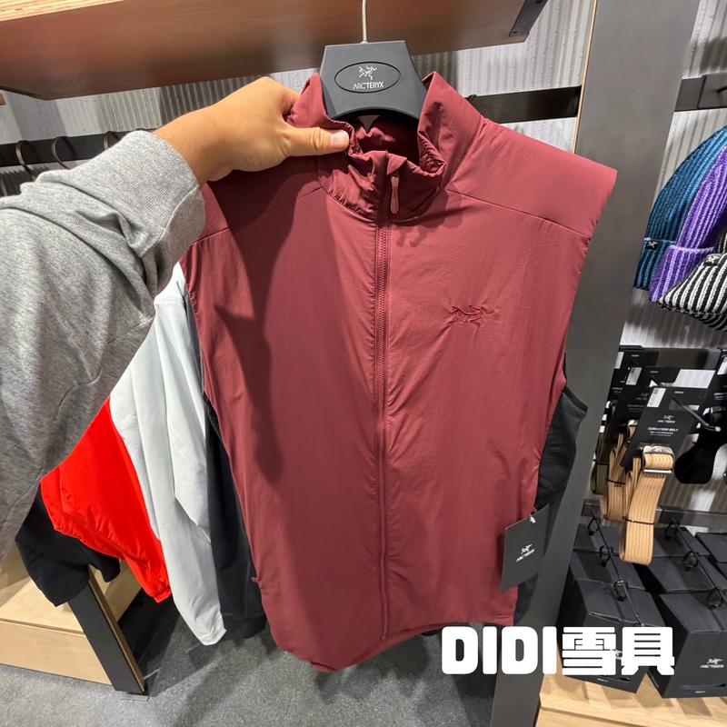 Arcteryx Atom Vest Sports Waterproof Stand-Up Collar Cotton Vest for Men, Genuine Product in Stock