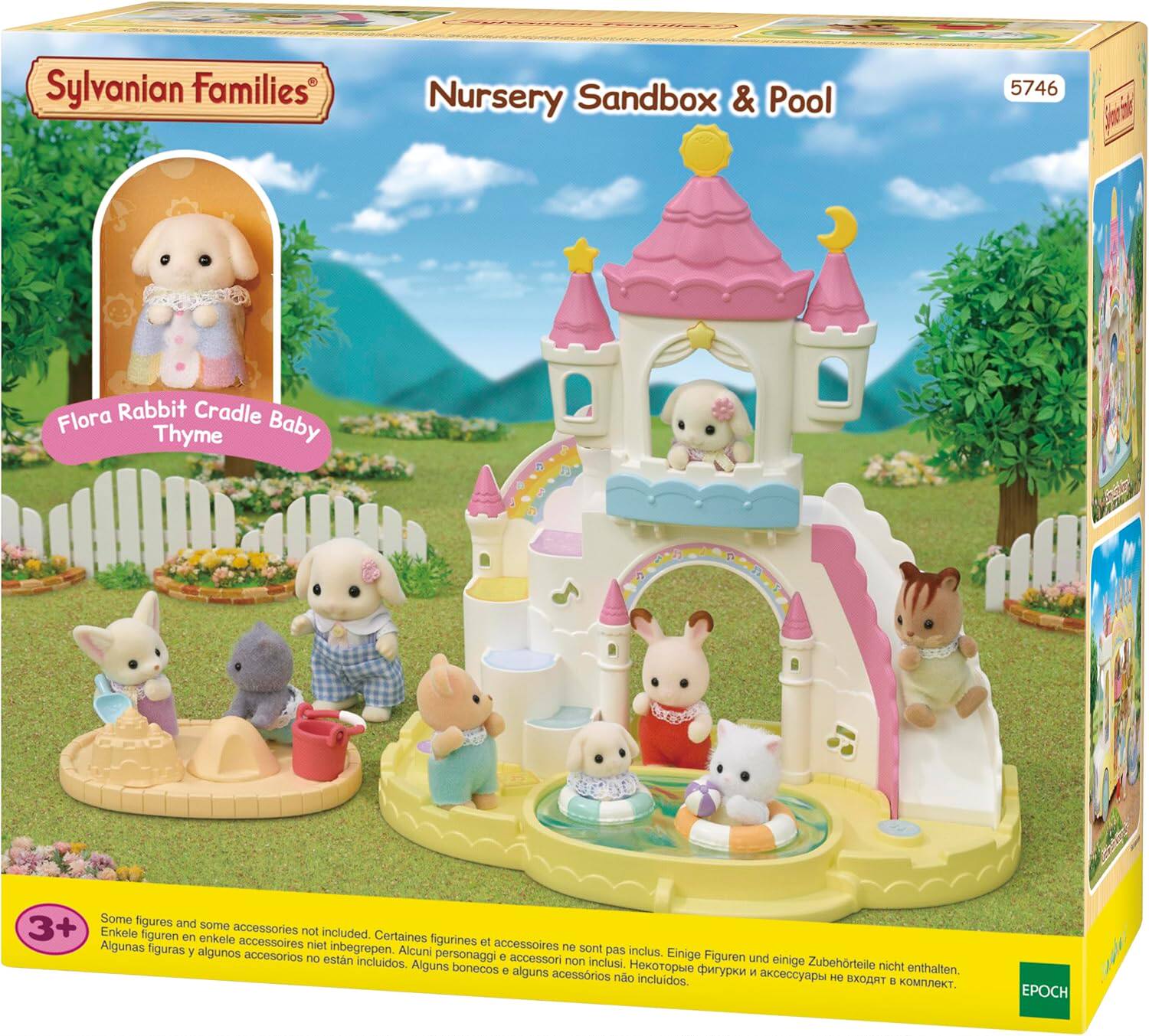 Детский игровой набор 森林森贝儿sylvanian家族 全新正品 蘑菇树屋秋千城堡乐园 垂耳兔 families