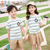 Kindergarten Garden Uniform Summer Clothes New Elementary School Uniforms Students Class Clothing Customised Sport Short Sleeve Suit