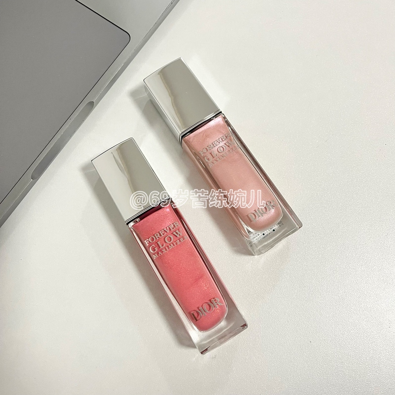 Dior/Dior Limited Edition Long-Lasting Tutu Pink Highlighting Liquid 011Pink Light and Fine Shimmer Liquid Blush