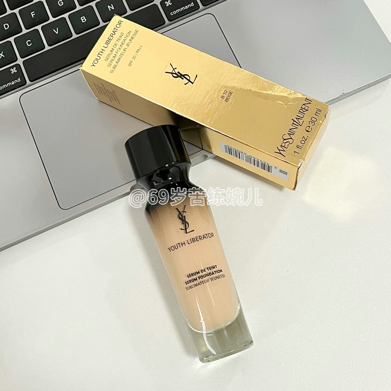 Ysl Saint Laurent Anti-Aging Goddess Foundation B10 B20 Moisturizing, Long-Lasting, Clear and Creamy Skin, Perfect for Dry Skin