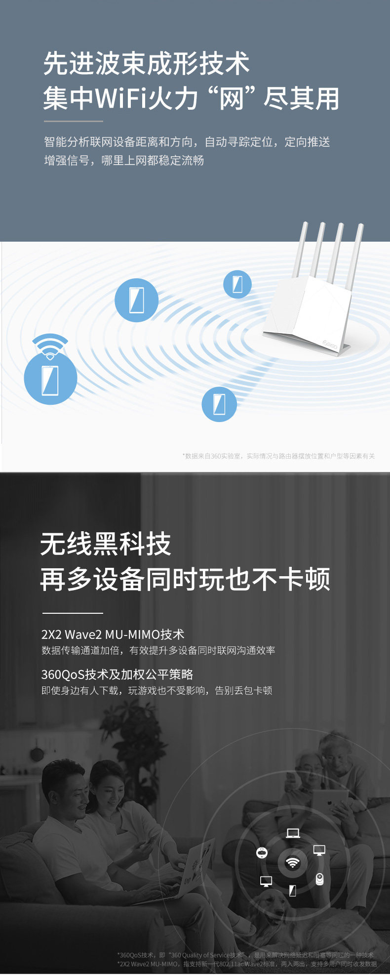 360 V5S 双频千兆 家用无线防火墙路由器 图7