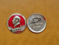 Great Man of the Century medallion 60 aluminum Maos statue shines under the southwest hydropower dam with spring thunder in the southwest