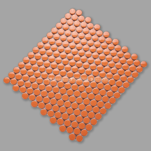 Круглая керамическая мозаика, скандинавская черно-белая декоративная плитка, противоскользящая напольная плитка для ванной комнаты и магазина