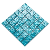 Керамический мозаичный бассейн синий вогнутый и выпуклый волнистый паттер