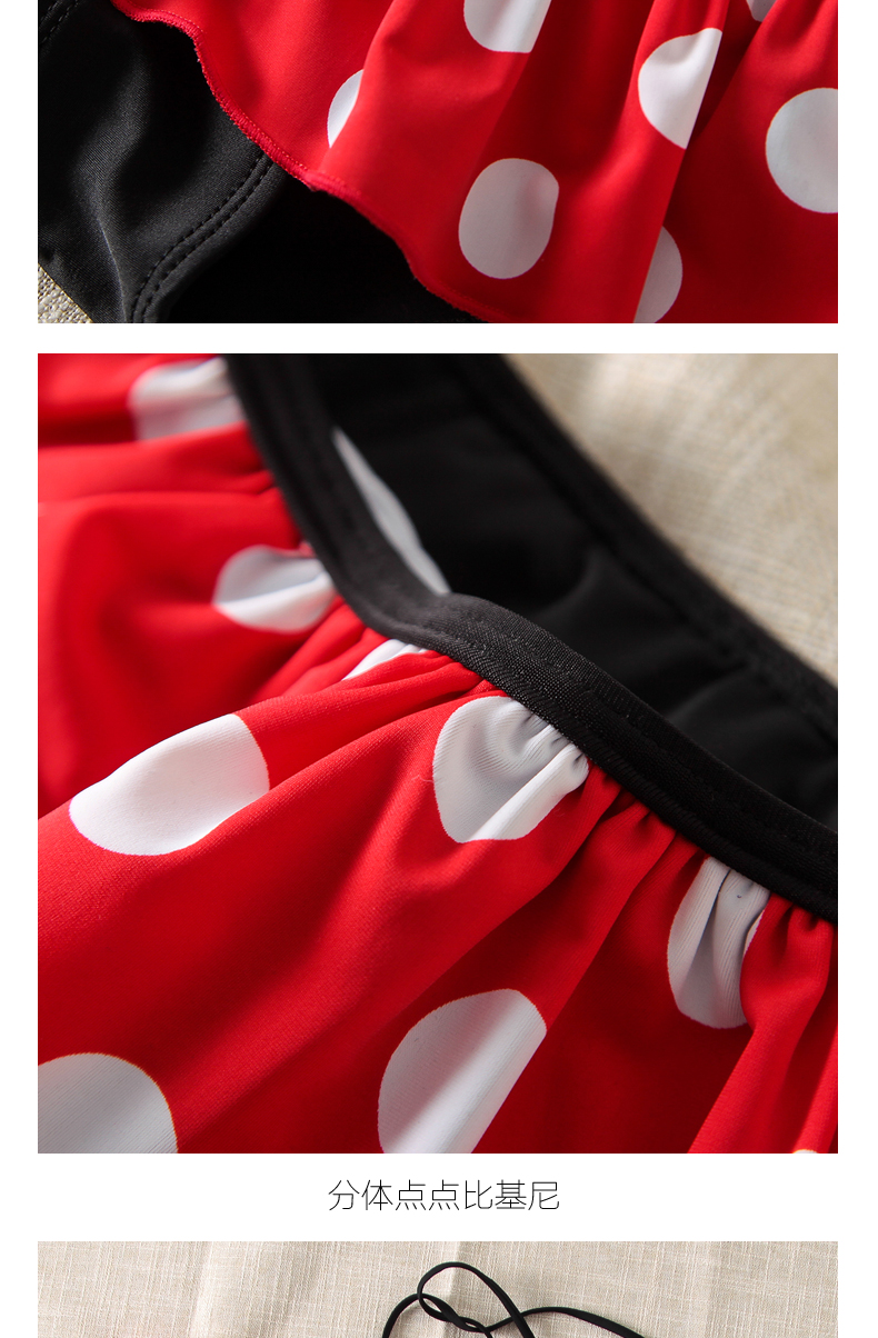 Đồ bơi cho trẻ em Cô gái Chia bé Váy Đồ bơi Dễ thương Vòm vòm Minnie Mũ bé Baby Bikini - Bộ đồ bơi của Kid đồ bơi trẻ em xuất khẩu