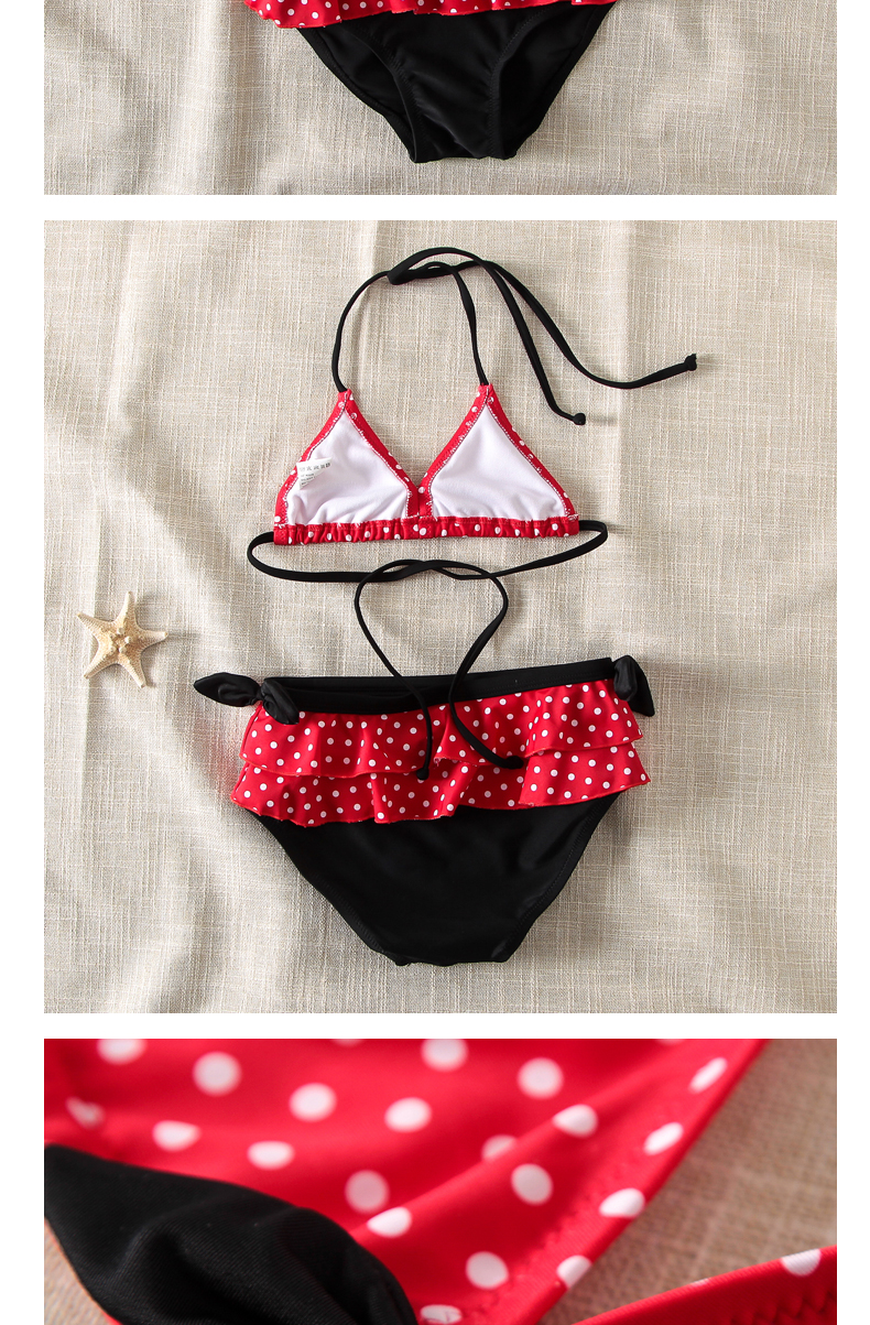 Đồ bơi cho trẻ em Cô gái Chia bé Váy Đồ bơi Dễ thương Vòm vòm Minnie Mũ bé Baby Bikini - Bộ đồ bơi của Kid đồ bơi trẻ em xuất khẩu