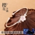 Vòng tay Sakura nữ S925 sterling bạc cá tính văn học sinh viên vòng tay bạc Hàn Quốc đơn giản vòng tay người yêu món quà sáng tạo - Vòng đeo tay Cuff vòng gỗ Vòng đeo tay Cuff