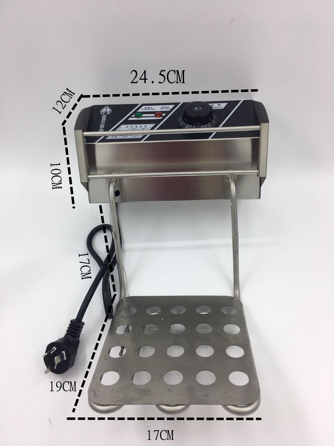 Commercial electric fryer heating tube host furnace head with temperature-controlled 2 5KW heating tube frying pan electric heating tube heating tube