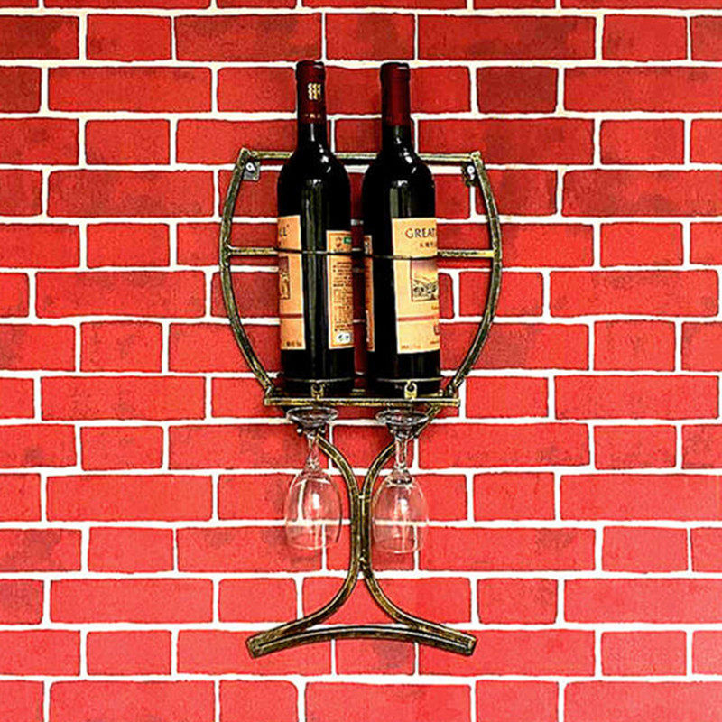 European wall hanging creative fashion modern wine bottle rack wine wine wine rack wall home dining room wine glass rack