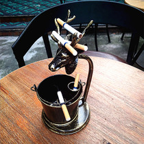 Nordic ins style creative art retro home bar living room personality trend fashion multifunctional ashtray