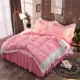 Công chúa gió rắn màu bông bông giường váy phong cách bedspread 1.8m giường chăn dày che một gia đình bốn cô gái dưới gầm giường - Váy Petti