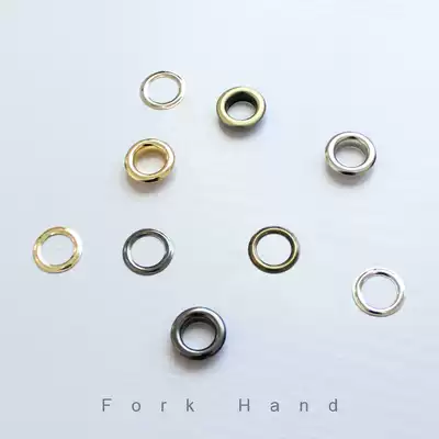 Fork handmade DIYLONGCHAMP oblique back transformation air eye 1cm inner diameter Luggage hardware accessories Buckle eye hollow rivet