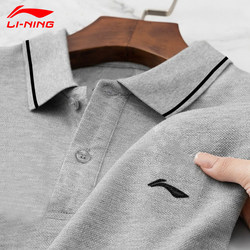 Li Ning 스포츠 폴로 셔츠 남성용 반팔 옷깃 티셔츠 2024 남성용 여름 새 스타일 속건성 캐주얼 통기성 탑