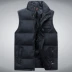 Trung niên và cha già tải xuống áo vest nam đứng cổ áo kích thước lớn vest vai trung niên mùa thu và mùa đông vest vest vest áo vest dạ nam Áo vest cotton
